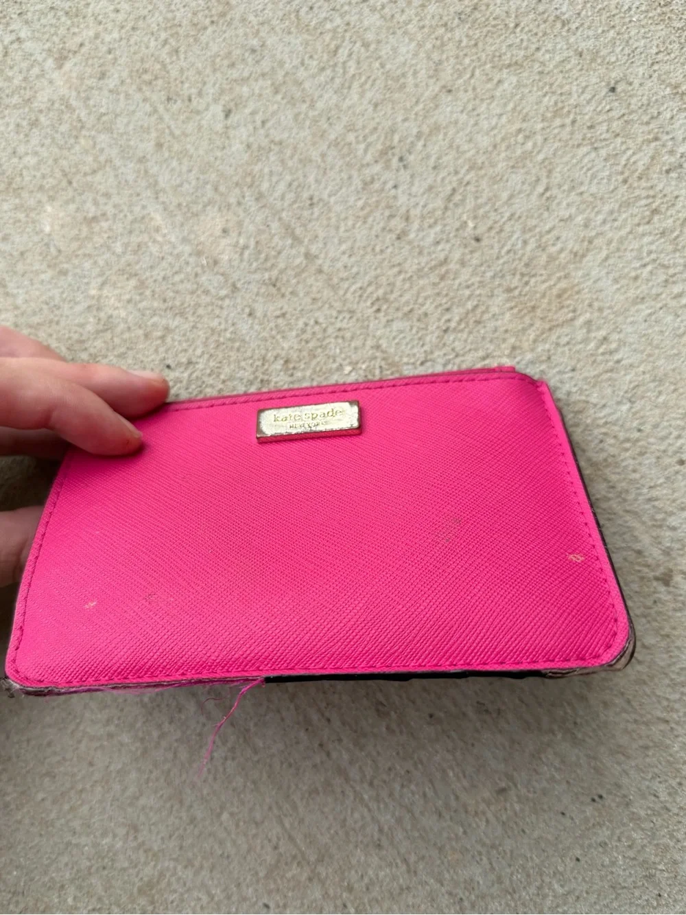 Kate Spade Zipper Card Holder With Key Chain